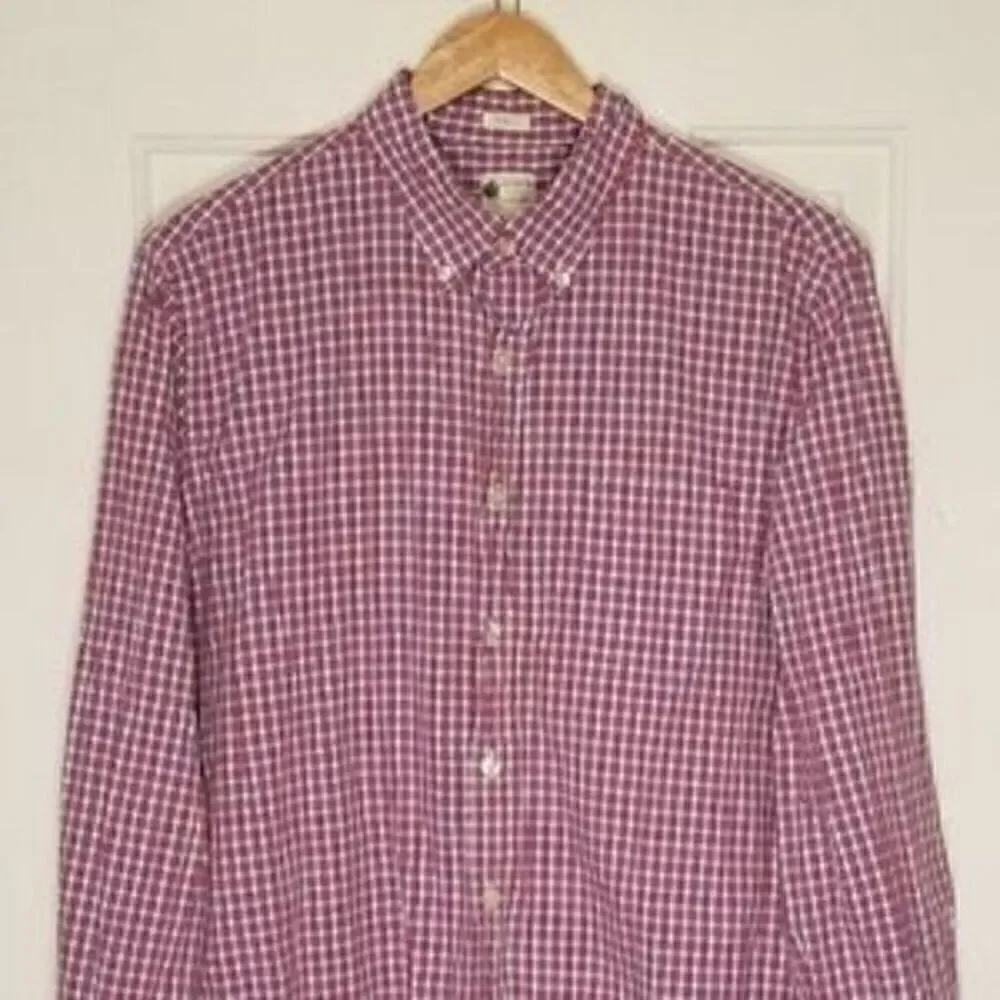 J. Crew Preppy Tailored Fit Checkered Button Down Shirt